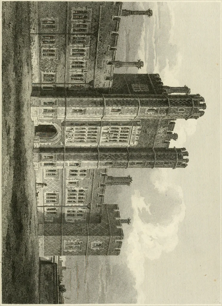 An illustration from The architectural antiquities of Great Britain : represented and illustrated in a series of views, elevations, plans, sections, and details, of various ancient English edifices : with historical and descriptive accounts of each, 1807, leaf 172