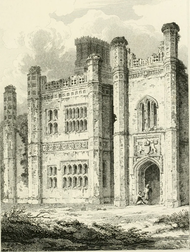 An illustration from The architectural antiquities of Great Britain : represented and illustrated in a series of views, elevations, plans, sections, and details, of various ancient English edifices : with historical and descriptive accounts of each, 1807, leaf 184
