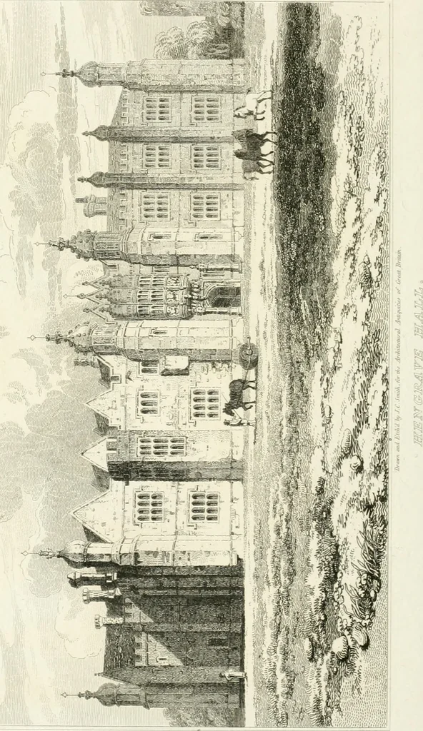 An illustration from The architectural antiquities of Great Britain : represented and illustrated in a series of views, elevations, plans, sections, and details, of various ancient English edifices : with historical and descriptive accounts of each, 1807, leaf 193