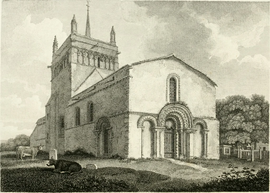 An illustration from The architectural antiquities of Great Britain : represented and illustrated in a series of views, elevations, plans, sections, and details, of various ancient English edifices : with historical and descriptive accounts of each, 1807, leaf 21
