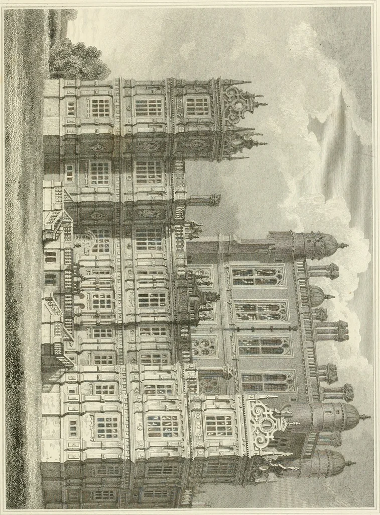 An illustration from The architectural antiquities of Great Britain : represented and illustrated in a series of views, elevations, plans, sections, and details, of various ancient English edifices : with historical and descriptive accounts of each, 1807, leaf 240