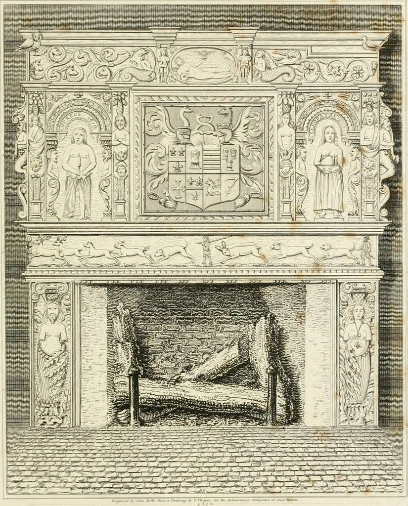 An illustration from The architectural antiquities of Great Britain : represented and illustrated in a series of views, elevations, plans, sections, and details, of various ancient English edifices : with historical and descriptive accounts of each, 1807, leaf 248