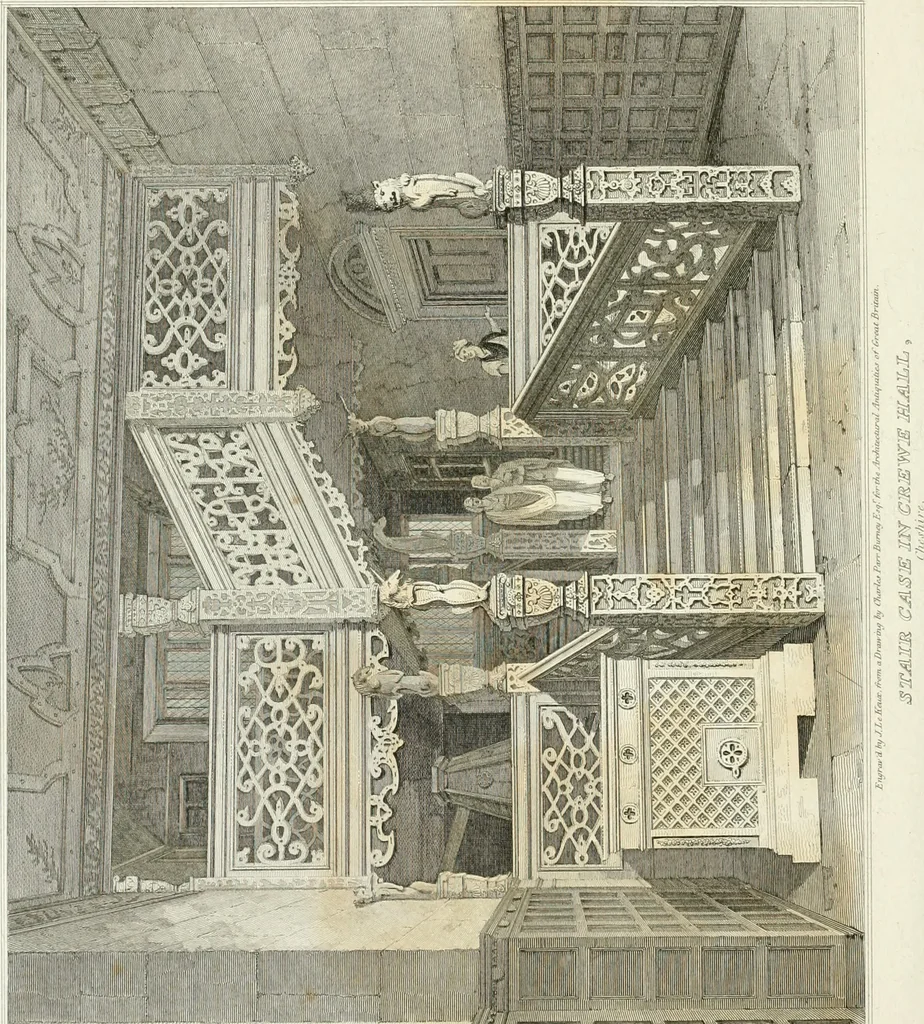 An illustration from The architectural antiquities of Great Britain : represented and illustrated in a series of views, elevations, plans, sections, and details, of various ancient English edifices : with historical and descriptive accounts of each, 1807, leaf 255