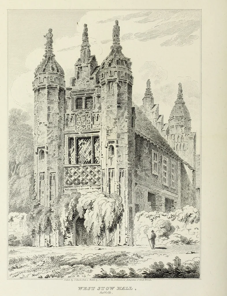 An illustration from The architectural antiquities of Great Britain, represented and illustrated in a series of views, elevations, plans, sections, and details, of various ancient English edifices : with historical and descriptive accounts of each, 1807, leaf 183