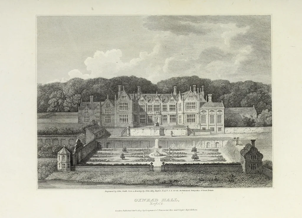An illustration from The architectural antiquities of Great Britain, represented and illustrated in a series of views, elevations, plans, sections, and details, of various ancient English edifices : with historical and descriptive accounts of each, 1807, leaf 200