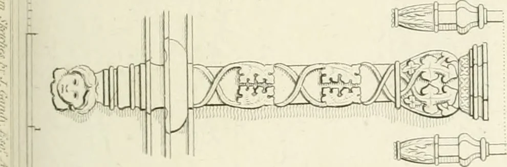 An illustration from The architectural antiquities of Great Britain : represented and illustrated in a series of views, elevations, plans, sections, and details, of various ancient English edifices : with historical and descriptive accounts of each, 1807, leaf 146