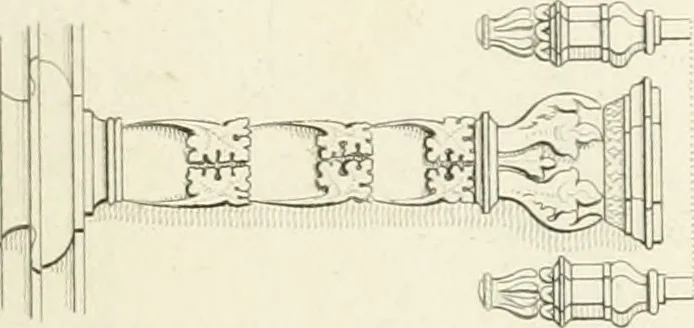An illustration from The architectural antiquities of Great Britain : represented and illustrated in a series of views, elevations, plans, sections, and details, of various ancient English edifices : with historical and descriptive accounts of each, 1807, leaf 146