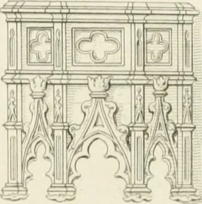 An illustration from The architectural antiquities of Great Britain : represented and illustrated in a series of views, elevations, plans, sections, and details, of various ancient English edifices : with historical and descriptive accounts of each, 1807, leaf 154