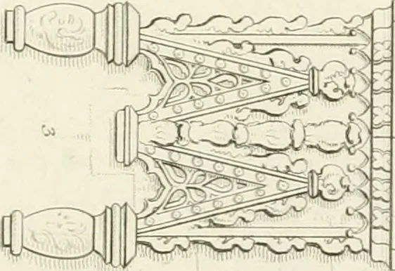 An illustration from The architectural antiquities of Great Britain : represented and illustrated in a series of views, elevations, plans, sections, and details, of various ancient English edifices : with historical and descriptive accounts of each, 1807, leaf 154