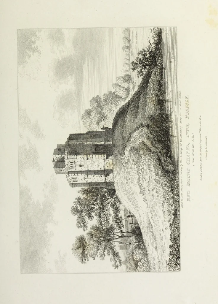 An illustration from The architectural antiquities of Great Britain, represented and illustrated in a series of views, elevations, plans, sections, and details, of various ancient English edifices : with historical and descriptive accounts of each, 1807, leaf 176