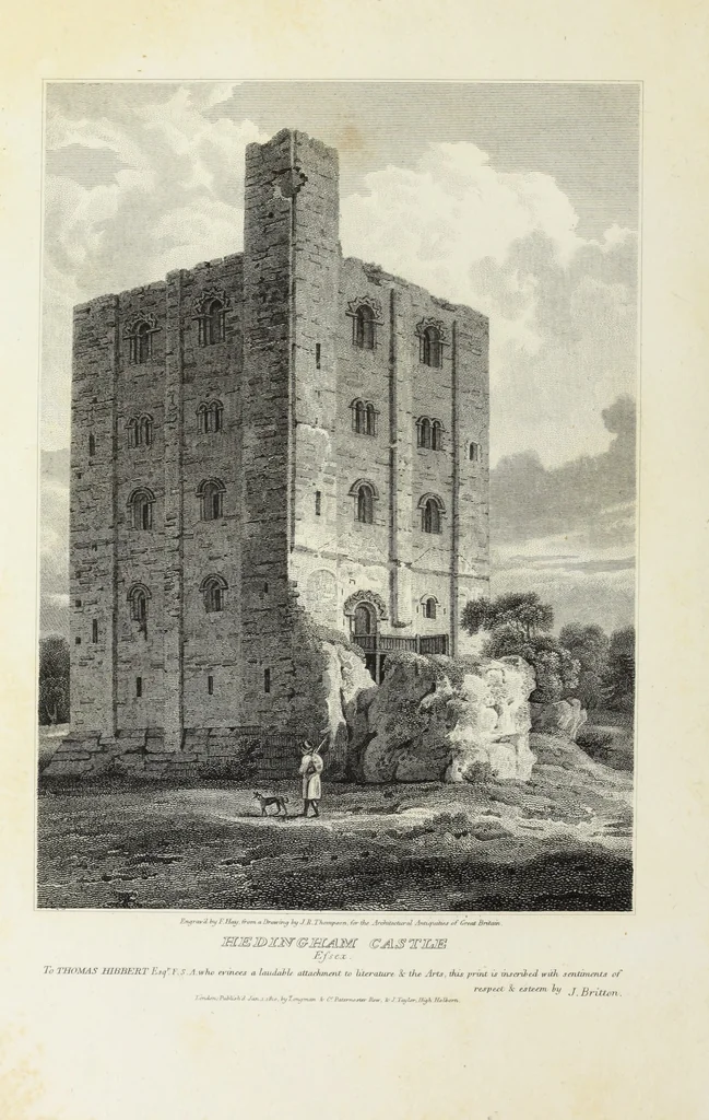 An illustration from The architectural antiquities of Great Britain, represented and illustrated in a series of views, elevations, plans, sections, and details, of various ancient English edifices : with historical and descriptive accounts of each, 1807, leaf 63