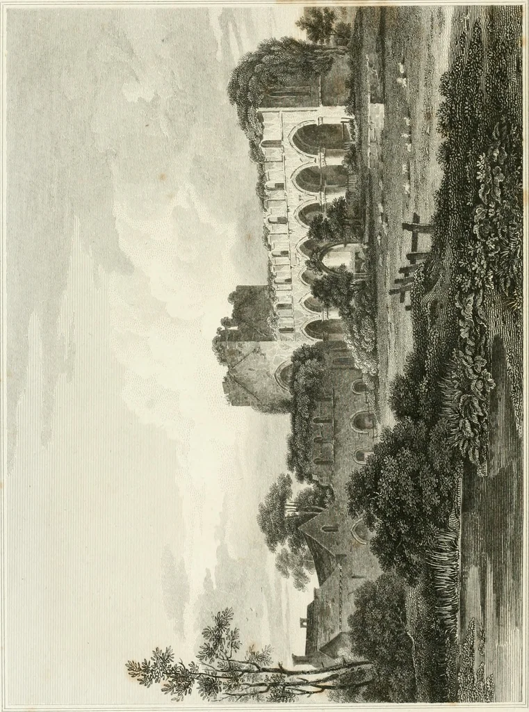 An illustration from The architectural antiquities of Great Britain : represented and illustrated in a series of views, elevations, plans, sections, and details, of various ancient English edifices : with historical and descriptive accounts of each, 1807, leaf 113