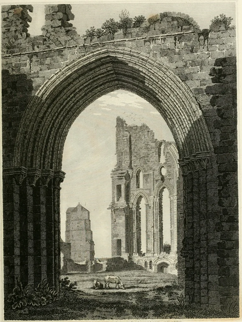 An illustration from The architectural antiquities of Great Britain : represented and illustrated in a series of views, elevations, plans, sections, and details, of various ancient English edifices : with historical and descriptive accounts of each, 1807, leaf 178