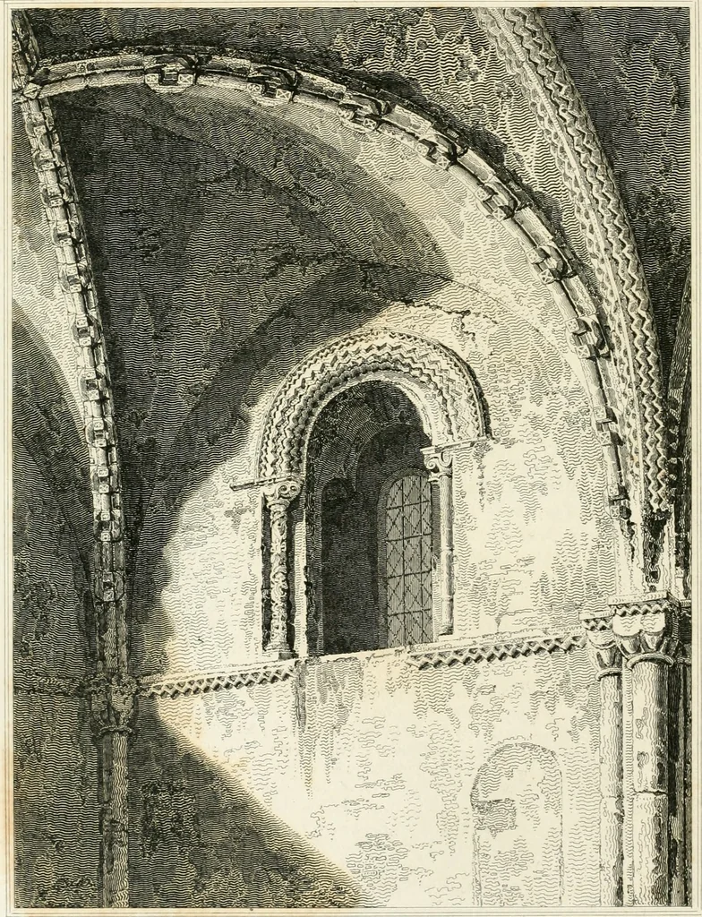 An illustration from The architectural antiquities of Great Britain : represented and illustrated in a series of views, elevations, plans, sections, and details, of various ancient English edifices : with historical and descriptive accounts of each, 1807, leaf 197