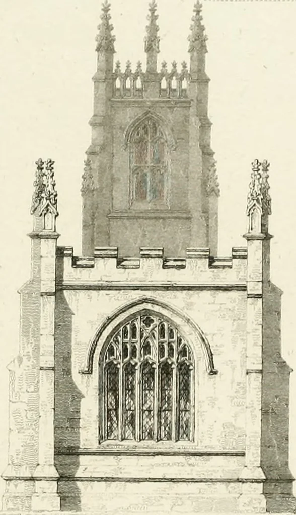 An illustration from The architectural antiquities of Great Britain : represented and illustrated in a series of views, elevations, plans, sections, and details, of various ancient English edifices : with historical and descriptive accounts of each, 1807, leaf 209
