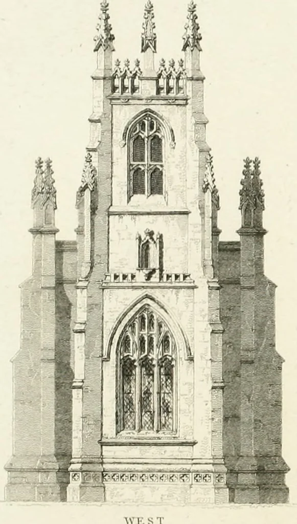 An illustration from The architectural antiquities of Great Britain : represented and illustrated in a series of views, elevations, plans, sections, and details, of various ancient English edifices : with historical and descriptive accounts of each, 1807, leaf 209