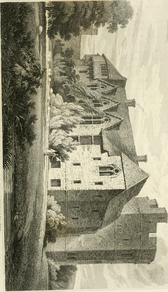 An illustration from The architectural antiquities of Great Britain : represented and illustrated in a series of views, elevations, plans, sections, and details, of various ancient English edifices : with historical and descriptive accounts of each, 1807, leaf 234