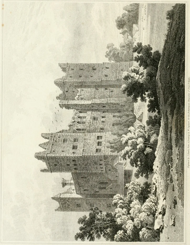 An illustration from The architectural antiquities of Great Britain : represented and illustrated in a series of views, elevations, plans, sections, and details, of various ancient English edifices : with historical and descriptive accounts of each, 1807, leaf 259