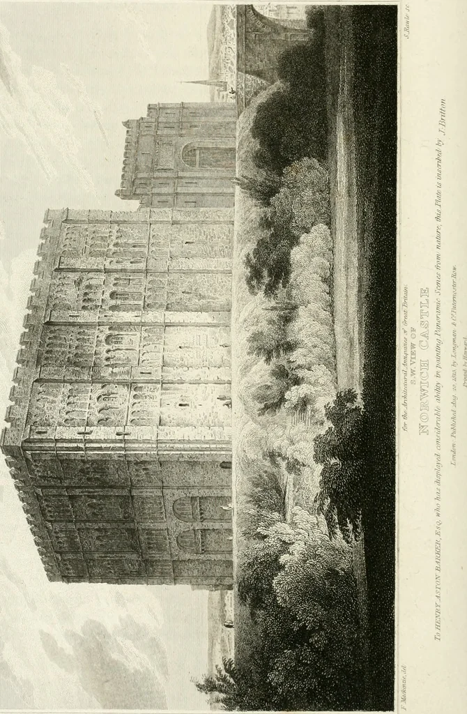 An illustration from The architectural antiquities of Great Britain : represented and illustrated in a series of views, elevations, plans, sections, and details, of various ancient English edifices : with historical and descriptive accounts of each, 1807, leaf 281