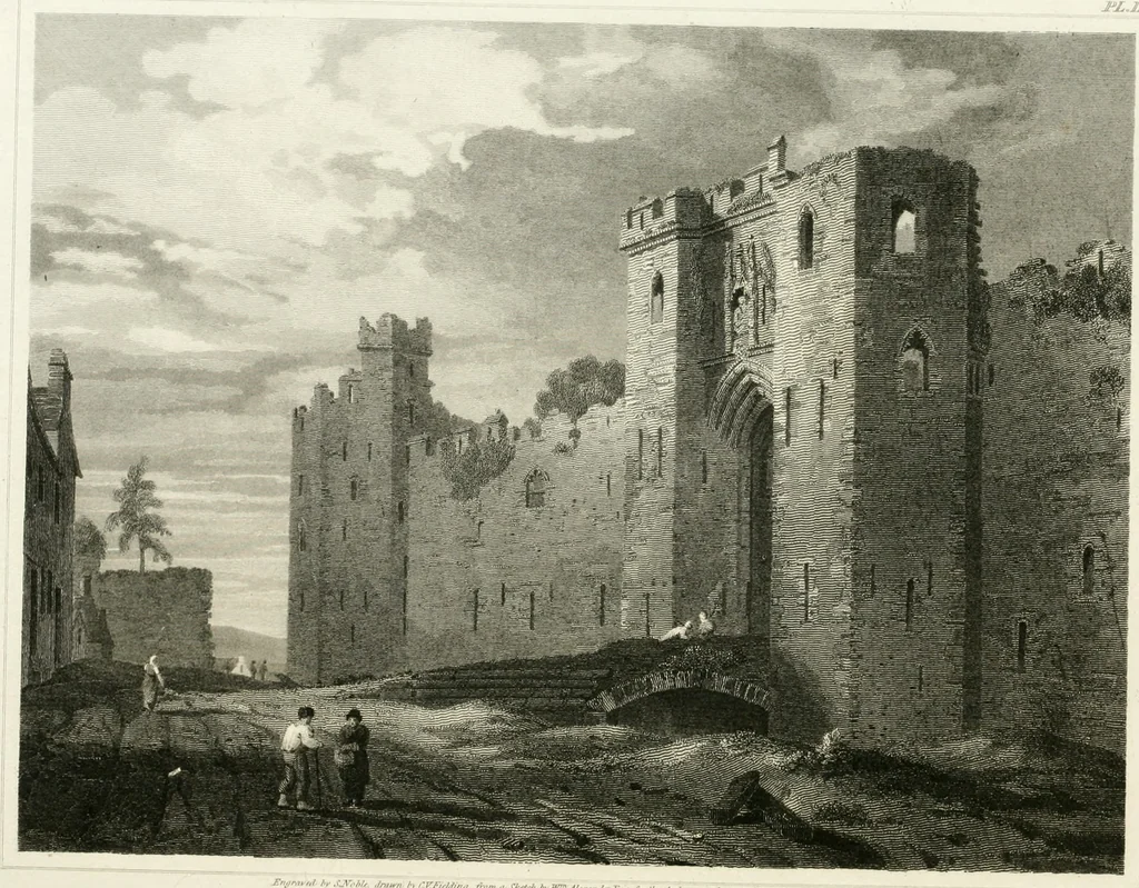An illustration from The architectural antiquities of Great Britain : represented and illustrated in a series of views, elevations, plans, sections, and details, of various ancient English edifices : with historical and descriptive accounts of each, 1807, leaf 291