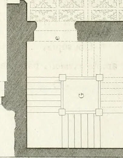 An illustration from The architectural antiquities of Great Britain : represented and illustrated in a series of views, elevations, plans, sections, and details, of various ancient English edifices : with historical and descriptive accounts of each, 1807, leaf 323