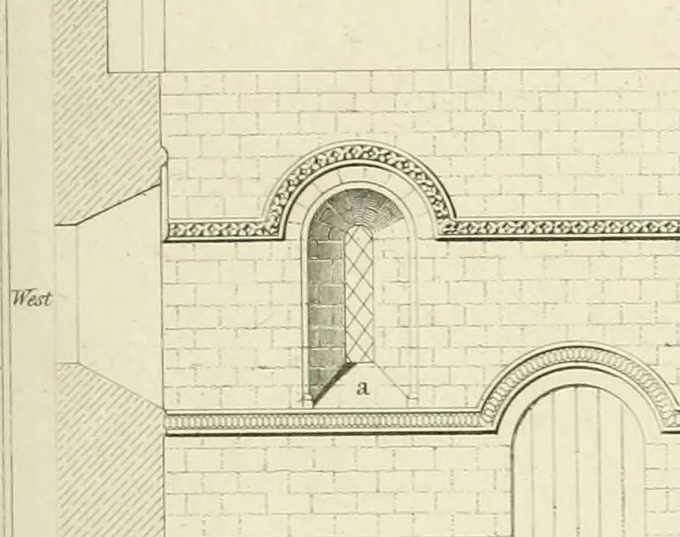 An illustration from The architectural antiquities of Great Britain : represented and illustrated in a series of views, elevations, plans, sections, and details, of various ancient English edifices : with historical and descriptive accounts of each, 1807, leaf 74
