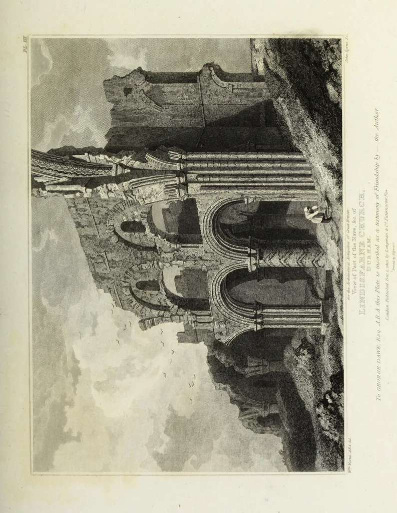 An illustration from The architectural antiquities of Great Britain, represented and illustrated in a series of views, elevations, plans, sections, and details, of various ancient English edifices : with historical and descriptive accounts of each, 1807, leaf 132