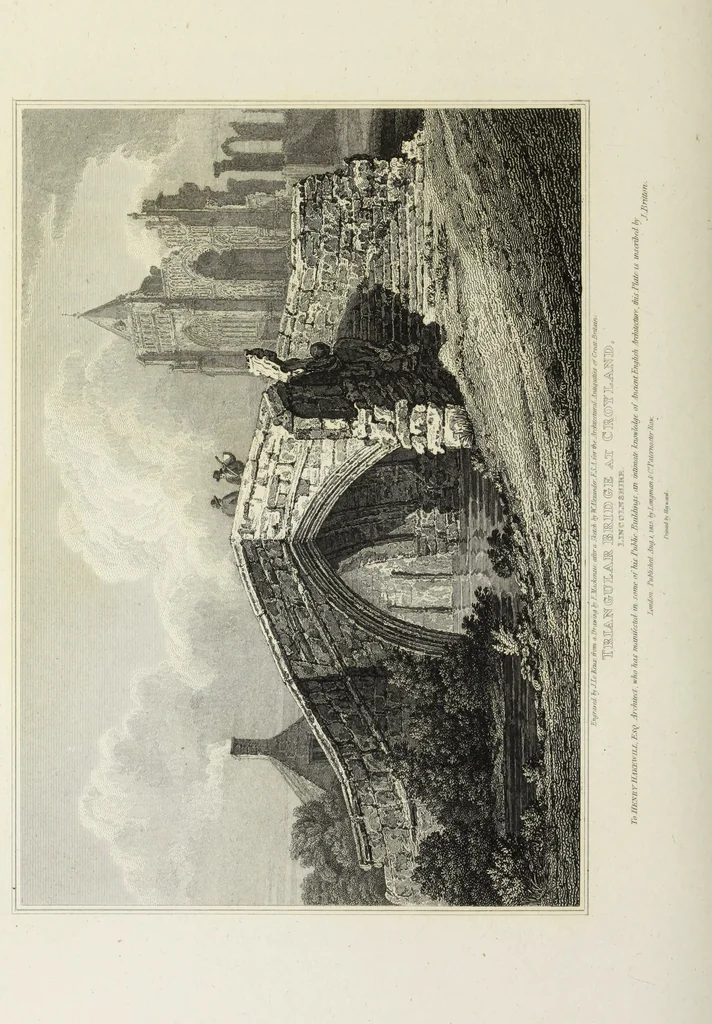 An illustration from The architectural antiquities of Great Britain, represented and illustrated in a series of views, elevations, plans, sections, and details, of various ancient English edifices : with historical and descriptive accounts of each, 1807, leaf 159