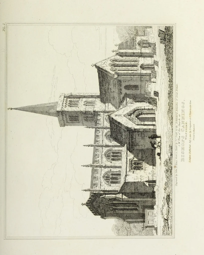An illustration from The architectural antiquities of Great Britain, represented and illustrated in a series of views, elevations, plans, sections, and details, of various ancient English edifices : with historical and descriptive accounts of each, 1807, leaf 192