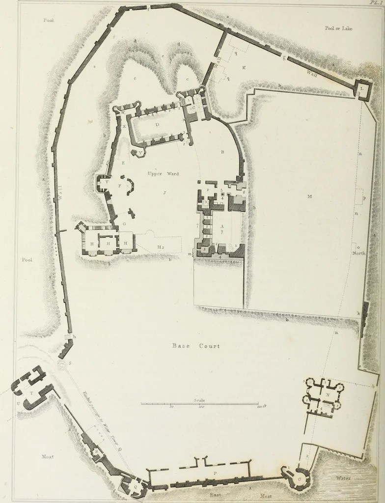 An illustration from The architectural antiquities of Great Britain, represented and illustrated in a series of views, elevations, plans, sections, and details, of various ancient English edifices : with historical and descriptive accounts of each, 1807, leaf 305