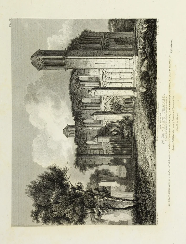 An illustration from The architectural antiquities of Great Britain, represented and illustrated in a series of views, elevations, plans, sections, and details, of various ancient English edifices : with historical and descriptive accounts of each, 1807, leaf 352
