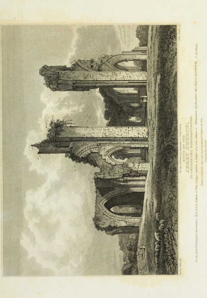 An illustration from The architectural antiquities of Great Britain, represented and illustrated in a series of views, elevations, plans, sections, and details, of various ancient English edifices : with historical and descriptive accounts of each, 1807, leaf 354