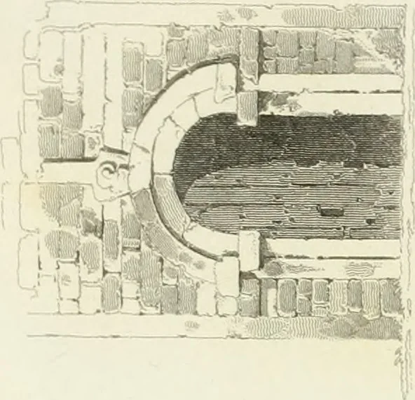 An illustration from The architectural antiquities of Great Britain : represented and illustrated in a series of views, elevations, plans, sections, and details, of various ancient English edifices : with historical and descriptive accounts of each, 1807, leaf 300