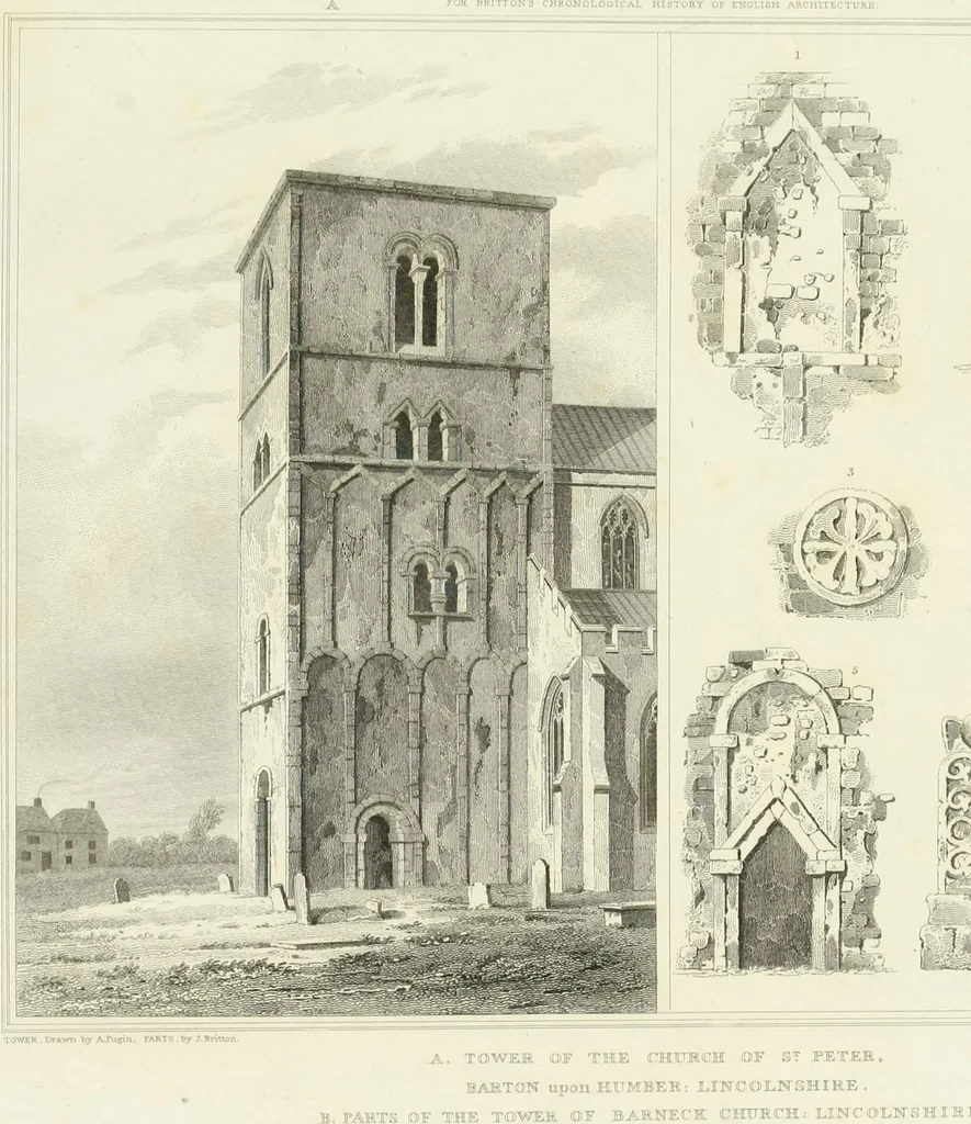 An illustration from The architectural antiquities of Great Britain : represented and illustrated in a series of views, elevations, plans, sections, and details, of various ancient English edifices : with historical and descriptive accounts of each, 1807, leaf 300