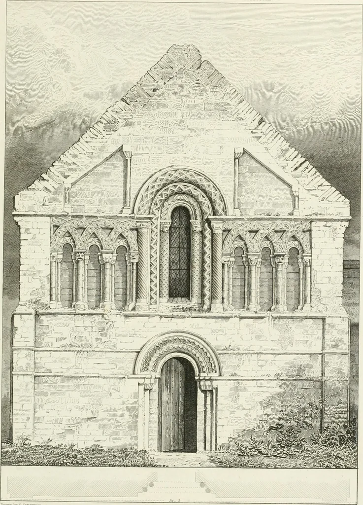 An illustration from The architectural antiquities of Great Britain : represented and illustrated in a series of views, elevations, plans, sections, and details, of various ancient English edifices : with historical and descriptive accounts of each, 1807, leaf 318
