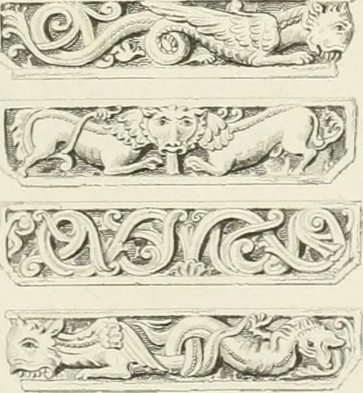 An illustration from The architectural antiquities of Great Britain : represented and illustrated in a series of views, elevations, plans, sections, and details, of various ancient English edifices : with historical and descriptive accounts of each, 1807, leaf 332