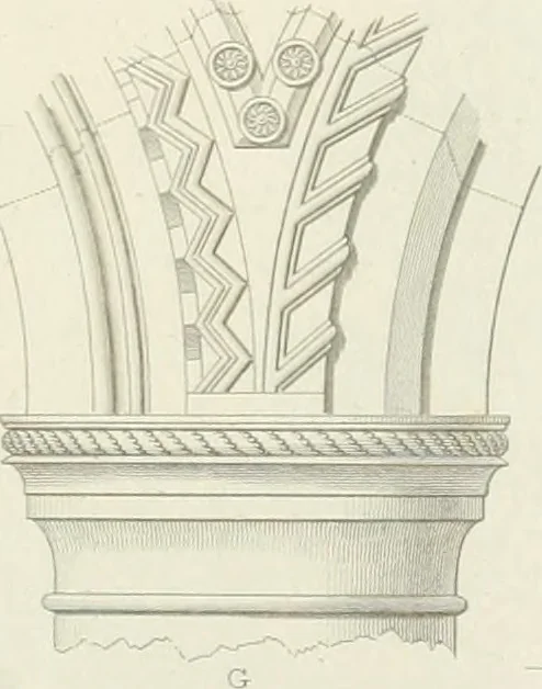 An illustration from The architectural antiquities of Great Britain : represented and illustrated in a series of views, elevations, plans, sections, and details, of various ancient English edifices : with historical and descriptive accounts of each, 1807, leaf 338