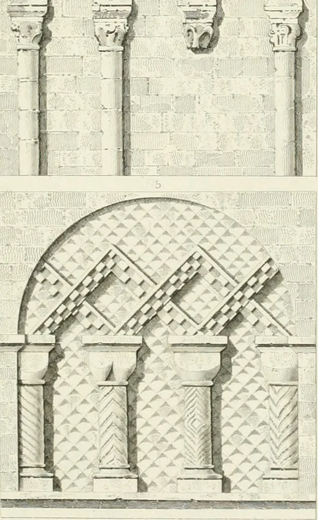An illustration from The architectural antiquities of Great Britain : represented and illustrated in a series of views, elevations, plans, sections, and details, of various ancient English edifices : with historical and descriptive accounts of each, 1807, leaf 344