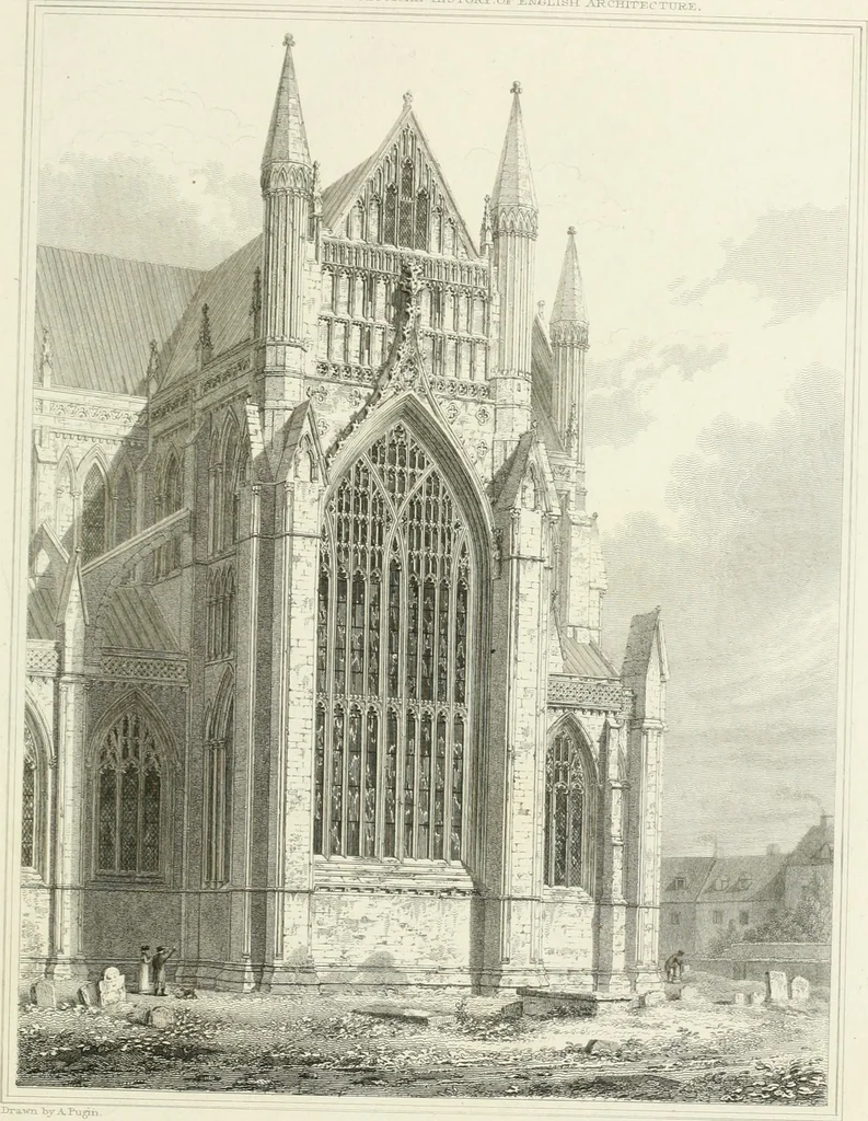 An illustration from The architectural antiquities of Great Britain : represented and illustrated in a series of views, elevations, plans, sections, and details, of various ancient English edifices : with historical and descriptive accounts of each, 1807, leaf 380