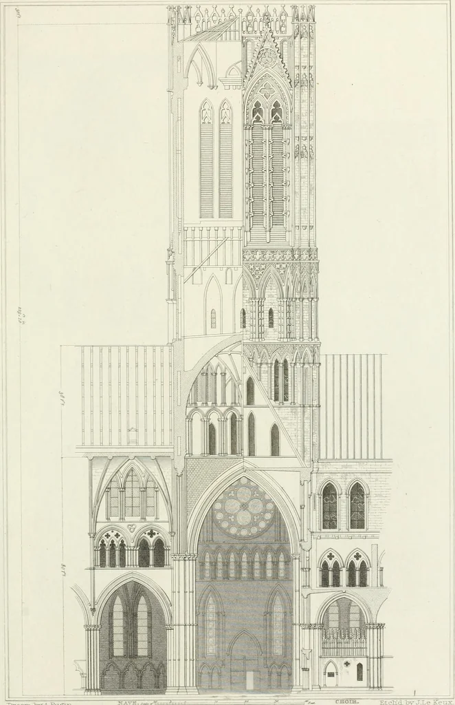 An illustration from The architectural antiquities of Great Britain : represented and illustrated in a series of views, elevations, plans, sections, and details, of various ancient English edifices : with historical and descriptive accounts of each, 1807, leaf 400