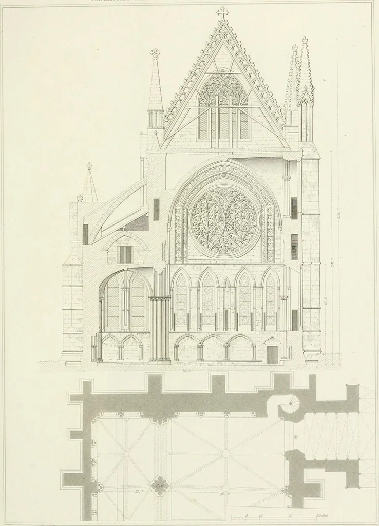 An illustration from The architectural antiquities of Great Britain : represented and illustrated in a series of views, elevations, plans, sections, and details, of various ancient English edifices : with historical and descriptive accounts of each, 1807, leaf 408
