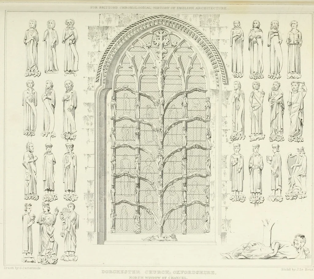 An illustration from The architectural antiquities of Great Britain : represented and illustrated in a series of views, elevations, plans, sections, and details, of various ancient English edifices : with historical and descriptive accounts of each, 1807, leaf 414