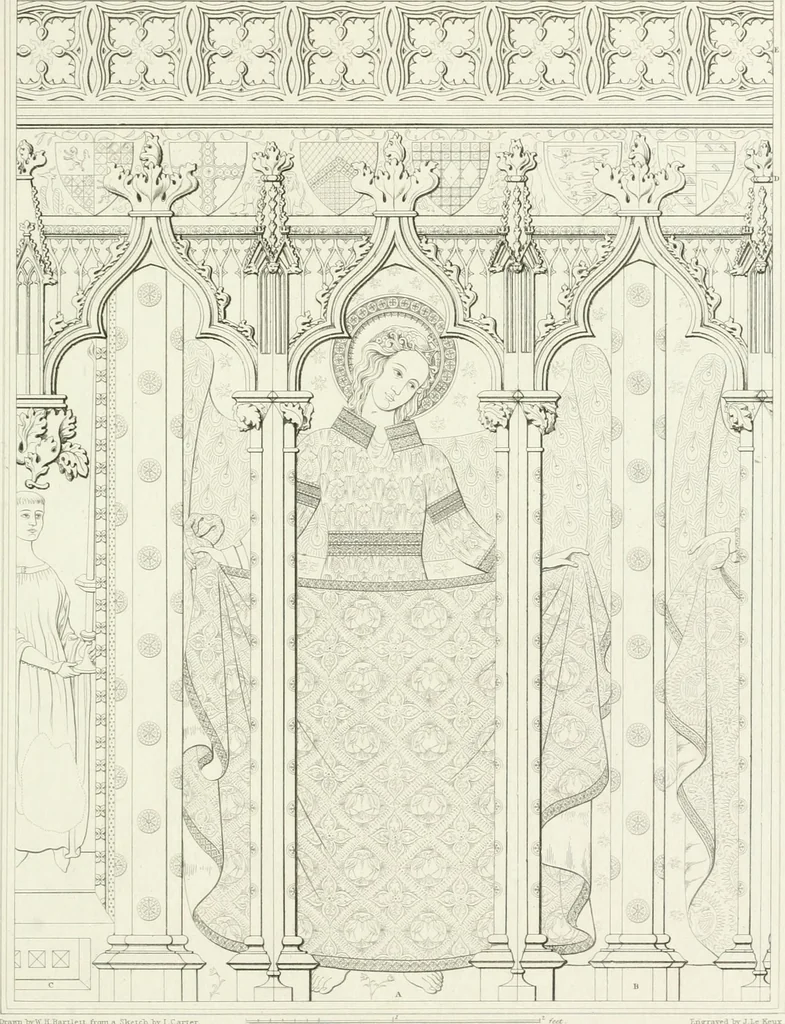 An illustration from The architectural antiquities of Great Britain : represented and illustrated in a series of views, elevations, plans, sections, and details, of various ancient English edifices : with historical and descriptive accounts of each, 1807, leaf 422