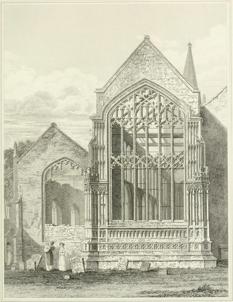 An illustration from The architectural antiquities of Great Britain : represented and illustrated in a series of views, elevations, plans, sections, and details, of various ancient English edifices : with historical and descriptive accounts of each, 1807, leaf 426