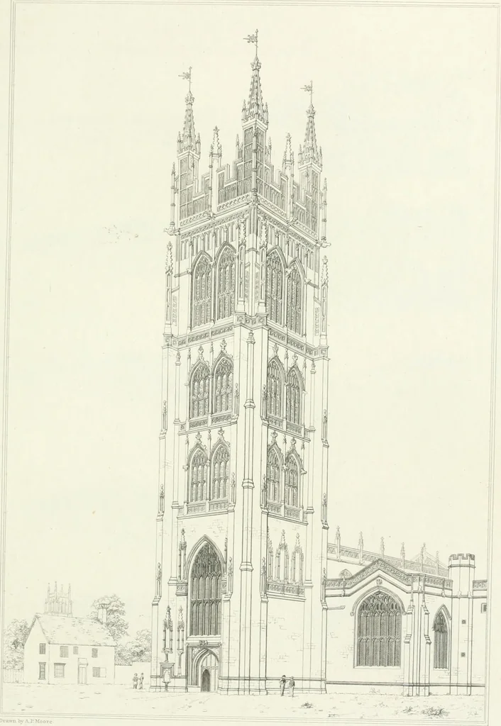 An illustration from The architectural antiquities of Great Britain : represented and illustrated in a series of views, elevations, plans, sections, and details, of various ancient English edifices : with historical and descriptive accounts of each, 1807, leaf 430
