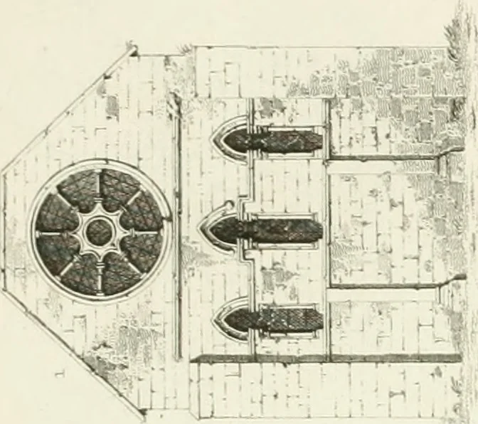 An illustration from The architectural antiquities of Great Britain : represented and illustrated in a series of views, elevations, plans, sections, and details, of various ancient English edifices : with historical and descriptive accounts of each, 1807, leaf 444