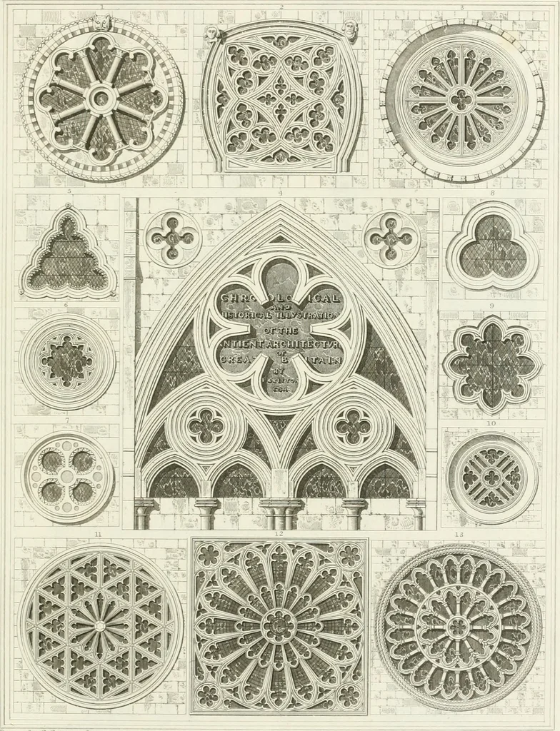 An illustration from The architectural antiquities of Great Britain : represented and illustrated in a series of views, elevations, plans, sections, and details, of various ancient English edifices : with historical and descriptive accounts of each, 1807, leaf 446