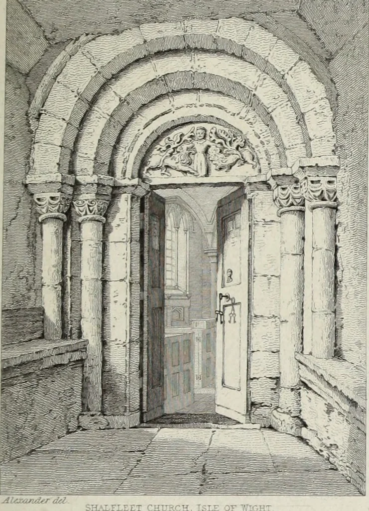 An illustration from The architectural antiquities of Great Britain, represented and illustrated in a series of views, elevations, plans, sections, and details, of various ancient English edifices : with historical and descriptive accounts of each, 1807, leaf 372