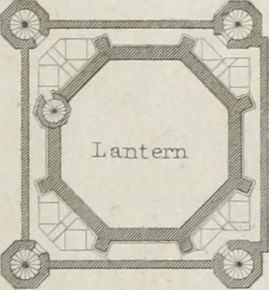 An illustration from The architectural antiquities of Great Britain, represented and illustrated in a series of views, elevations, plans, sections, and details, of various ancient English edifices : with historical and descriptive accounts of each, 1807, leaf 510