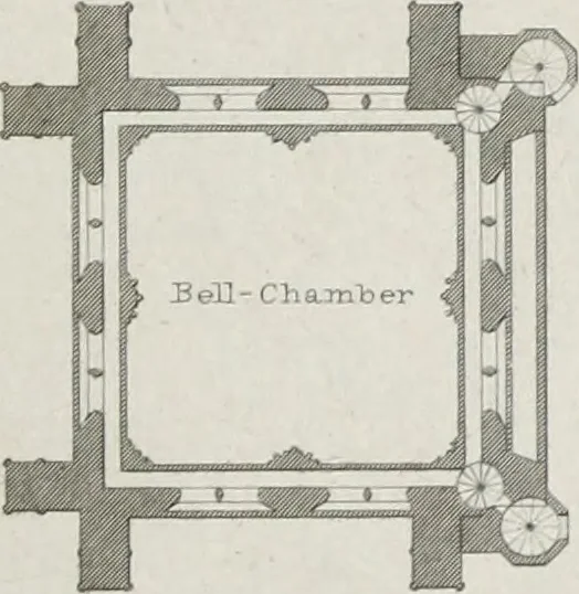 An illustration from The architectural antiquities of Great Britain, represented and illustrated in a series of views, elevations, plans, sections, and details, of various ancient English edifices : with historical and descriptive accounts of each, 1807, leaf 510